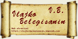 Vlajko Belegišanin vizit kartica